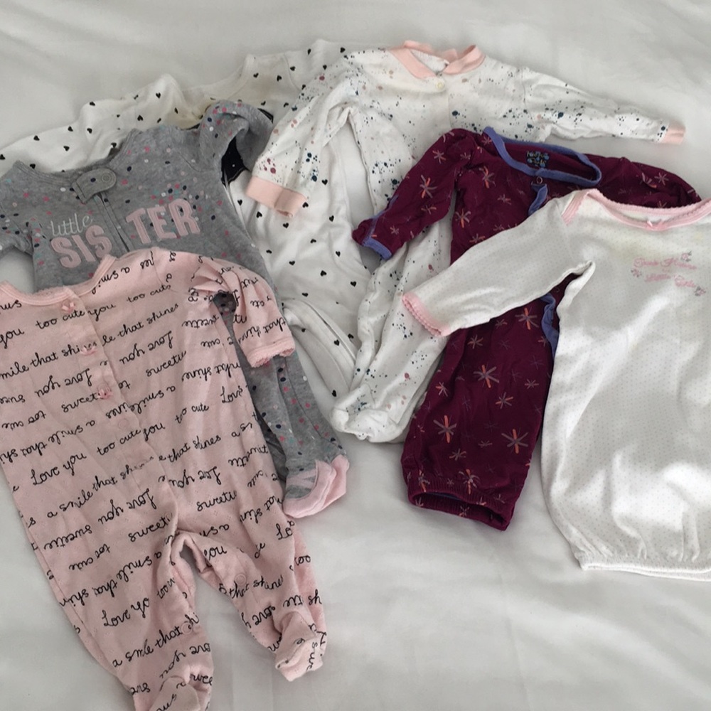 6 Bodysuits for ages 0-3